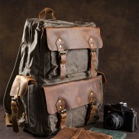 Рюкзак текстильный canvas Vintage 20107 Болотный