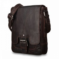Мужская кожаная сумка Ashwood 8341 Brown (Коричневый)