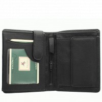 Кошелек мужской Visconti BRIXTON HT-11 черный из натуральной кожи