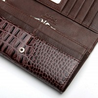 Женский лаковый кожаный кошелек PE DR. BOND PEW1-V brown