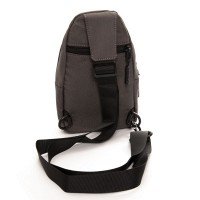 Мужская тканевая сумка-слинг Lanpad 20829 grey мал