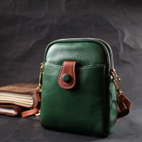 Молодежная женская кожаная сумка через плечо Vintage 22268 