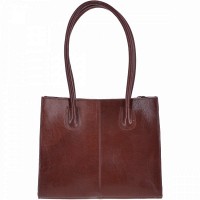 Женская кожаная сумка Ashwood V26 Chestnut (Каштановый)