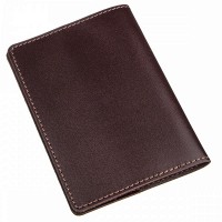 Коричневая обложка для паспорта из натуральной кожи Shvigel 13976