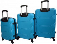 Набор из 3 чемоданов из ABS пластика Bonro Style 10500303