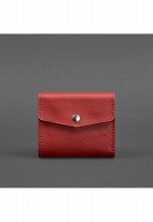 Женский кожаный кошелек 2.1 красный Krast BN-W-2-1-RED