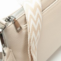Женский молодежный кожаный клатч ALEX RAI 3092-1 l.beige