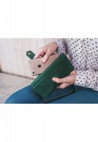 Кожаный кошелек BlankNote 3.0 изумруд-орех bn-pm-3-iz-o