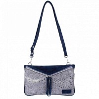 Клатч из кожзаменителя LASKARA LK10202-grafite-navy