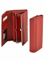 Женский кожаный красный кошелек Classik dr.Bond W1-V red