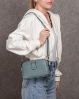 Женский молодежный кожаный клатч ALEX RAI 88085 blue