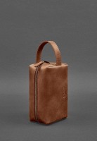 Кожаная косметичка-несессер 5.0 Светло-коричневый Crazy Horse BN-CB-5-K-KR