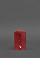 Кожаная ключница 1.0 красная Краст BN-KL-1-RED