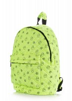 Детский стеганый рюкзак Poolparty с уточками салатный backpack-theone-salad-ducks