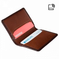 Картхолдер из натуральной кожи Visconti AT55 Jason c RFID (Burnish Tan)