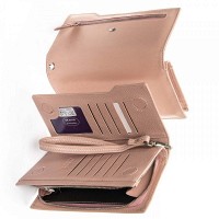 Женский кошелек из кожи Classic DR. BOND WMB-2M pink