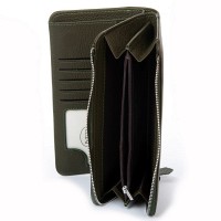 Женский кожаный кошелек Classik  DR. BOND WN-23-21 green