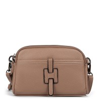 Женский молодежный кожаный клатч ALEX RAI 99102 khaki