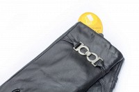 Перчатки женские чёрные кожаные 749s1 S Shust Gloves