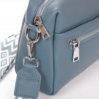 Женская кожаная сумка классическая ALEX RAI 99122 l.blue