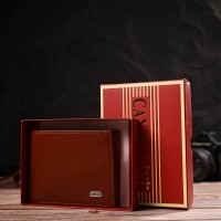 Мужской кожаный кошелек  CANPELLINI 21862 