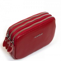 Молодежный клатч из кожи ALEX RAI BM 60061-4 bordo