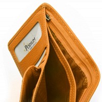 Женский кожаный кошелек Bright DR. BOND WS-415-1 yellow