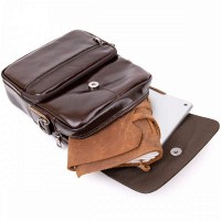 Мужская кожаная сумка через плечо Vintage 20412 