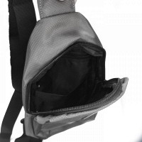 Мужская тканевая сумка-слинг Lanpad 3072 gray