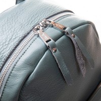 Женская кожаный рюкзак ALEX RAI 8635-9 l-green