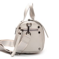 Женский молодежный кожаный клатч ALEX RAI 39049 pale grey