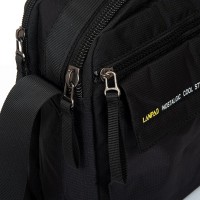 Мужская тканевая сумка через плечо Lanpad 4119 black