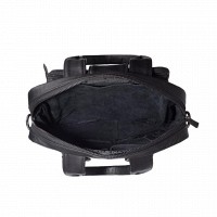 Мужская кожаная черная сумка-трансформер TARWA ga-7266-1md