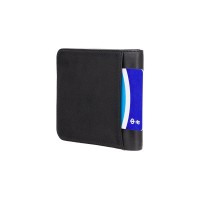 Кожаный мужской кошелек Visconti VSL35 Trim c RFID (Black-Orange)