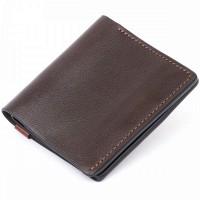 Мужское кожаное портмоне GRANDE PELLE 11328 Коричневое