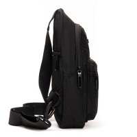 Мужская тканевая сумка-слинг Lanpad 3073 black
