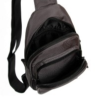 Мужская тканевая сумка-слинг Lanpad 63744 gray
