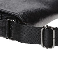 Мужская чёрная кожаная сумка Keizer K1238-black