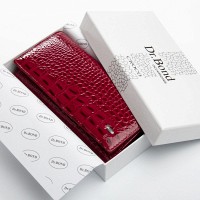 Женский лаковый кожаный кошелек PE DR. BOND PEW501-2 red