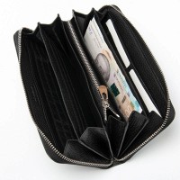 Женский кожаный кошелек Bright DR. BOND W201 black