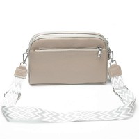 Женский молодежный кожаный клатч ALEX RAI 99092 l.grey