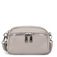 Женский молодежный кожаный клатч ALEX RAI 6088 beige