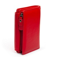 Женский кожаный кошелек Bright DR. BOND WS-31 red