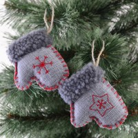 Подвеска Yes! Fun Варежка, серая со звездочкой, h-9 см 973473