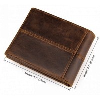 Мужское кожаное коричневое  портмоне TIDING BAG 8064B