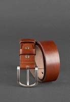 Кожаный мужской ремень BlankNote коричневый BN-BELT-2-FLINT