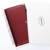 Женский кожаный кошелек Classik  DR. BOND WN-23-21 wine-red