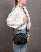 Женский молодежный кожаный клатч ALEX RAI 60065 black