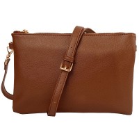 Женская сумка-клатч из кожзама AMELIE GALANTI A991705-brown
