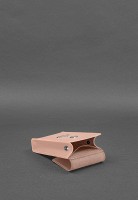 Женская кожаная поясная сумка/кроссбоди вертикальная BlankNote Mini розовая - BN-BAG-38-1-PINK